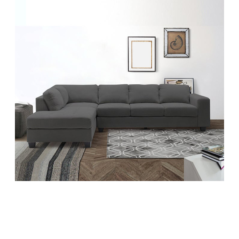 Lola Sofa - Left Corner - Fabric Grey